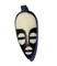 TheBeadChest Traditional Mask Batik Bone Pendant 23mm Kenya African Black and White Handmade